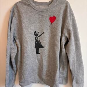 Grey cotton banksy sweatshirt